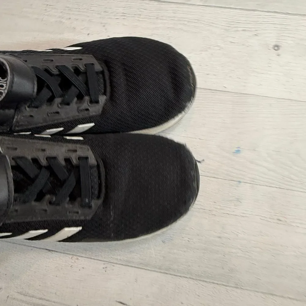 Adidas kids black and white 3 stripe sneaker little kids‎ 13